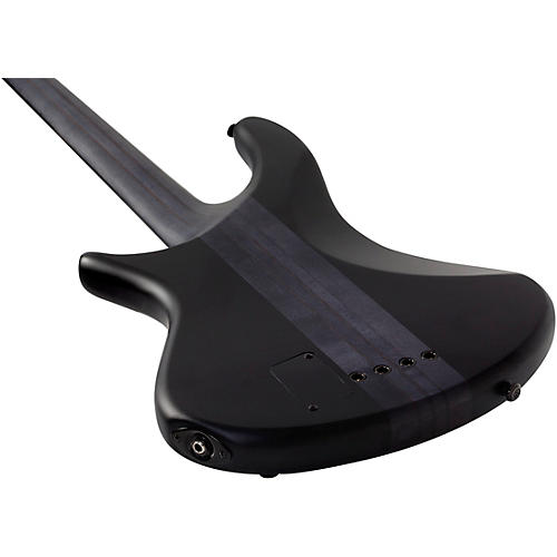 Schecter Guitar Research Stiletto-4 Stealth Pro Satin Black - musicians--Friend
