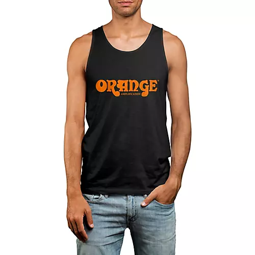 Orange Amplifiers Classic Orange Logo Tank Top X Large Black - musicians--Friend
