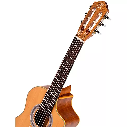 Ortega RQ39E Requinto Acoustic-Electric Guitar Natural - musicians--Friend