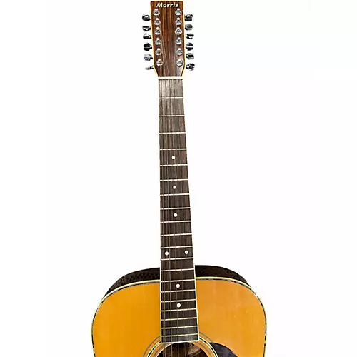 Used Morris B-30 Natural 12 String Acoustic Guitar Natural - musicians--Friend