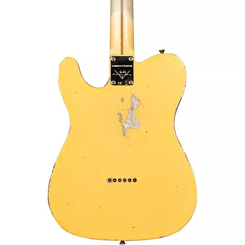 Fender Custom Shop Limited-Edition '53 Telecaster Relic Electric Guitar Aged Nocaster Blonde - musicians--Friend