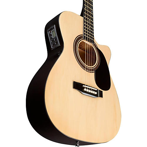 Rogue RA-090 Concert Cutaway Acoustic-Electric Guitar Mahogany - musicians--Friend