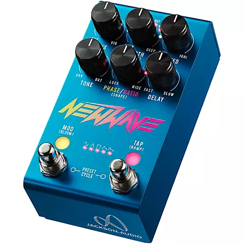 Jackson Audio New Wave Stereo Analog Chorus/Vibrato Effects Pedal Blue - musicians--Friend
