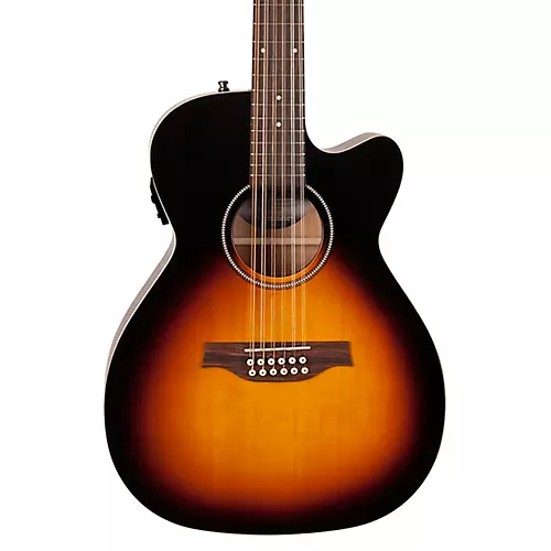 Seagull S12 CH CW GT Presys II 12-String Cutaway Acoustic-Electric Guitar Sunburst - musicians--Friend