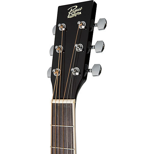 Rogue RA-110D-CE Dreadnought Cutaway Acoustic-Electric Guitar Black - musicians--Friend