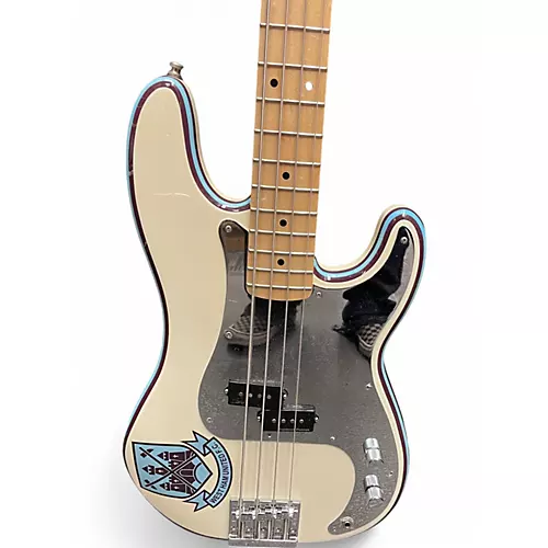 Used Fender Steve Harris Signature Precision Bass Olympic White Electric Bass Guitar Olympic White - musicians--Friend