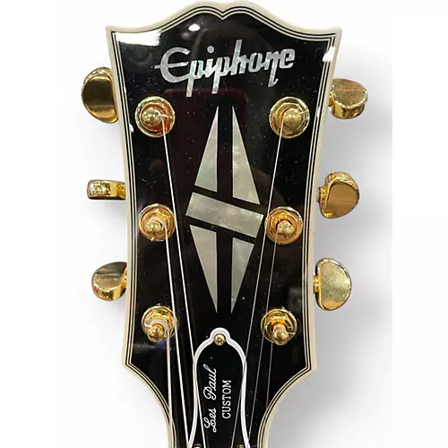 Used Epiphone Les Paul  Inspired by Gibson Custom Alpine White Solid Body Electric Guitar Alpine White - musicians--Friend