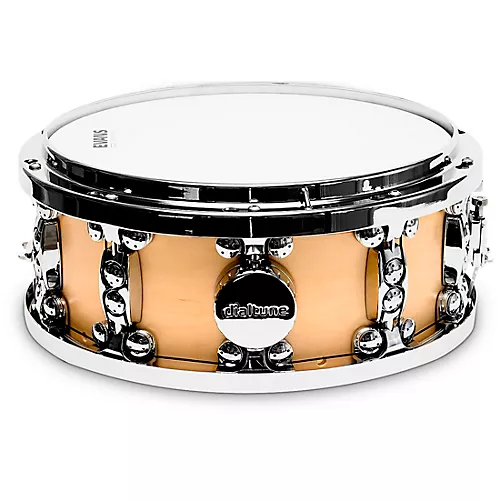 dialtune Maple Snare Drum 14 x 6.5 in. Matte Black - musicians--Friend
