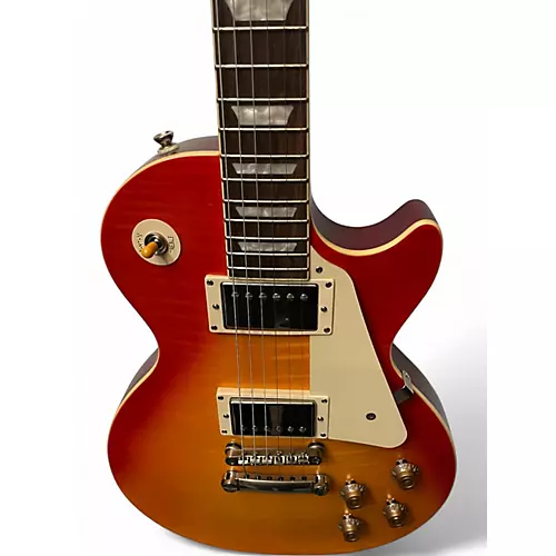 Used Epiphone 1959 Reissue Les Paul Standard Cherry Sunburst Solid Body Electric Guitar Cherry Sunburst - musicians--Friend