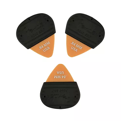Fender Mojo Grip Dura-Tone Delrin Guitar Picks (3-Pack) Butterscotch Blonde .84 mm - musicians--Friend