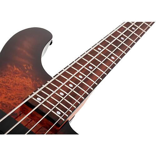 Schecter Guitar Research C-4 Standard Electric Bass Guitar Tobacco Burl - musicians--Friend