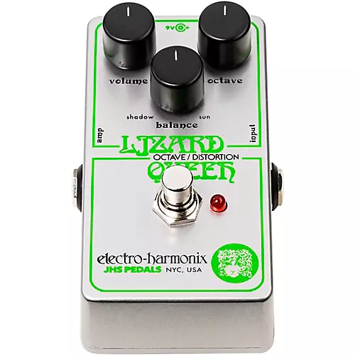 Electro-Harmonix Lizard Queen Octave Fuzz Effects Pedal White - musicians--Friend