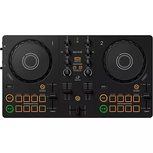 AlphaTheta DDJ-FLX2 Entry Level DJ Controller for rekordbox and Serato Black - musicians--Friend