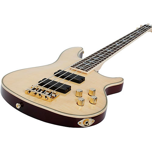 Schecter Guitar Research Omen Extreme-4 Electric Bass Gloss Natural - musicians--Friend