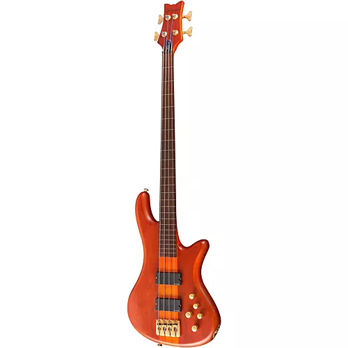 Schecter Guitar Research Stiletto Studio-4 Fretless Bass Satin Honey - musicians--Friend