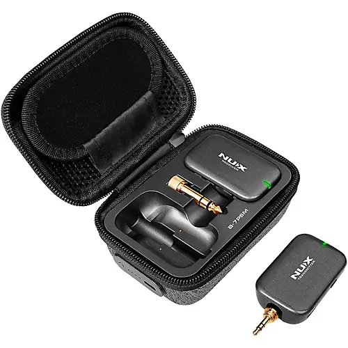 NUX B-7PSM 5.8 GHz Wireless in-Ear Monitoring System, Charging Case Included, Stereo Audio transmitter Black - musicians--Friend