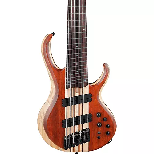 Ibanez BTB7MS 7-String Multi-Scale Electric Bass Guitar Natural Mocha Low Gloss - musicians--Friend