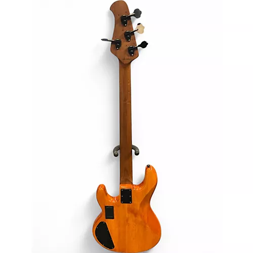 Used Sterling by Music Man Ray34 HH Poplar Burl Electric Bass Guitar Poplar Burl - musicians--Friend