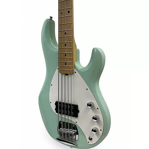 Used Sterling by Music Man stingray 5 Seafoam Green Electric Bass Guitar Seafoam Green - musicians--Friend