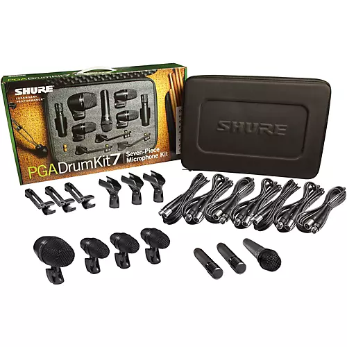 Shure PGADRUMKIT7 7-Piece Drum Microphone Kit - musicians--Friend
