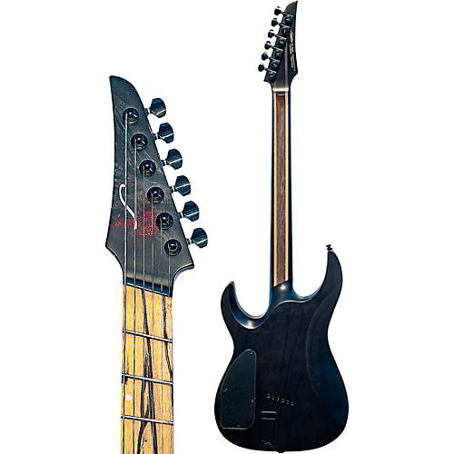 Legator Ninja 6-String Multi-Scale X Series Electric Guitar Black Widow - musicians--Friend