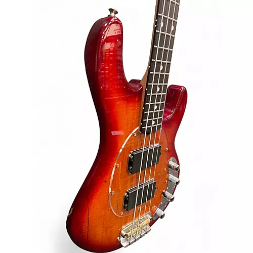 Used Sterling by Music Man RAY 34HH BLOOD ORANGE Electric Bass Guitar BLOOD ORANGE - musicians--Friend