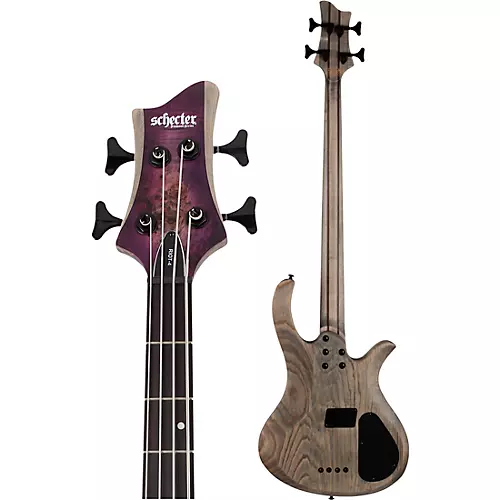 Schecter Guitar Research Riot-4 Left-Handed 4-String Electric Bass Aurora Burst - musicians--Friend