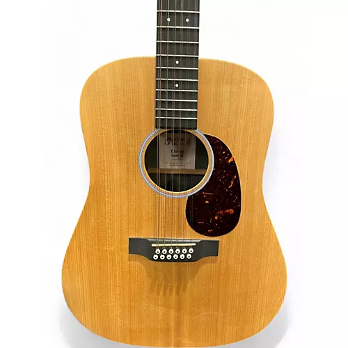 Used Martin x series 12 Natural 12 String Acoustic Electric Guitar Natural - musicians--Friend