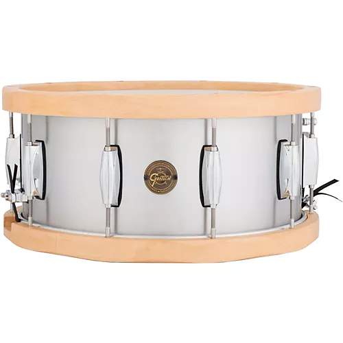 Gretsch Drums Gold Series Aluminum/Maple Snare Drum 14 x 6.5 Wood Hoop - musicians--Friend