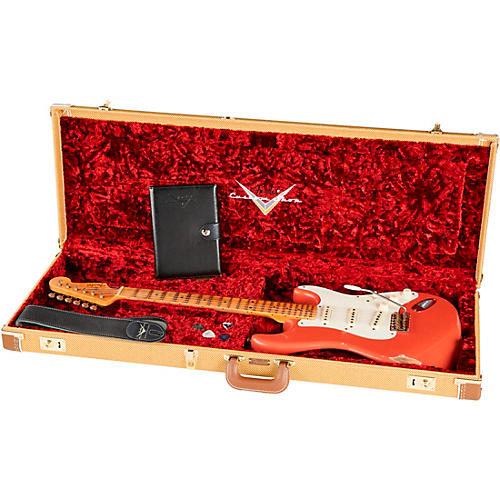 Fender Custom Shop Limited-Edition '57 Stratocaster Relic Electric Guitar Aged Tahitian Coral - musicians--Friend