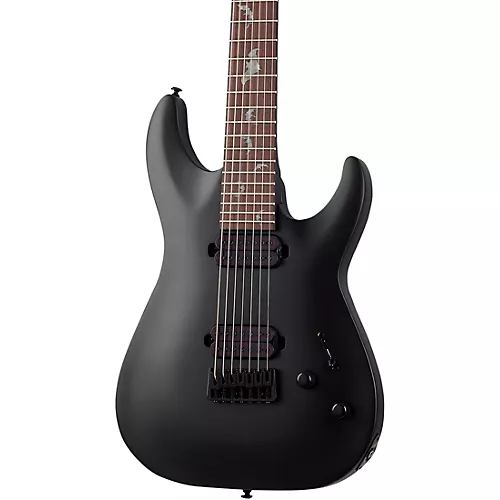 Schecter Guitar Research Damien-7 7-String Electric Guitar Satin Black - musicians--Friend