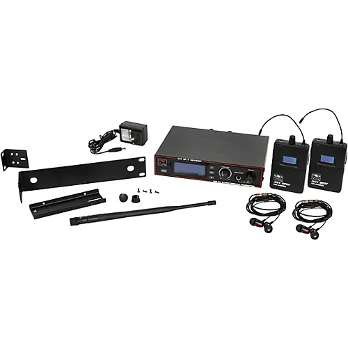 Galaxy Audio AS-1400-2 Wireless In-Ear Monitor Twin Pack System Band P - musicians--Friend