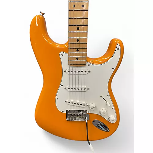 Used Fender Player Stratocaster ORANGE Solid Body Electric Guitar ORANGE - musicians--Friend
