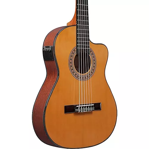 Ibanez GA5TCE3Q Classical 3/4 Acoustic-Electric Guitar Amber - musicians--Friend