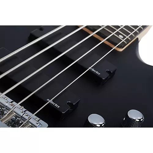 Schecter Guitar Research C-5 Deluxe Electric Bass Satin Metallic Light Blue - musicians--Friend