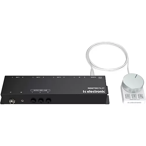 TC Electronic Monitor Pilot Multi-Monitor Switching Control Station with Elegant Desktop Controller and Calibrated Listening - musicians--Friend