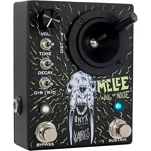 Walrus Audio Melee Wall of Noise Reverb and Distortion Effects Pedal - Onyx Edition Black - musicians--Friend