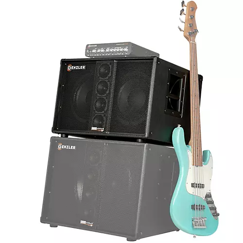 GENZLER AMPLIFICATION BA2-210-3STR Straight 2x10 Line Array Bass Speaker Cabinet Black - musicians--Friend