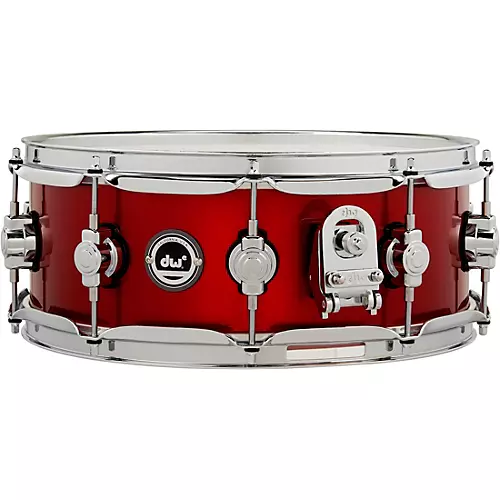 DW DWe Wireless Acoustic/Electronic Convertible Snare Drum 14 x 5 in. Lacquer Custom Specialty Black Cherry Metallic - musicians--Friend