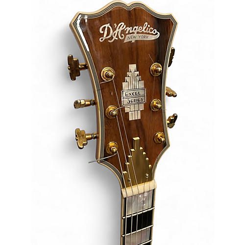 Used D'Angelico Excel Series Style B Throwback Amber Hollow Body Electric Guitar Amber - musicians--Friend