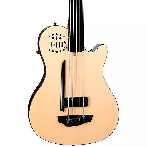 Godin A5 Ultra 5-String Fretless Acoustic-Electric Bass Natural - musicians--Friend