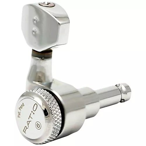 Graph Tech Electric Locking 6-In-Line Contemporary Mini 2 Pin Tuned Machine Heads Chrome - musicians--Friend