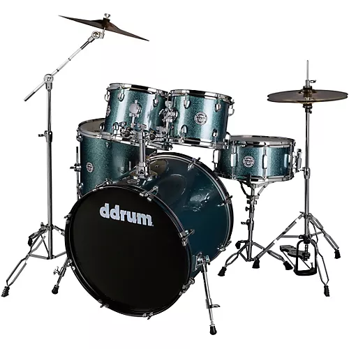 ddrum D2 5-Piece Complete Drum Kit Deep Aqua Sparkle - musicians--Friend