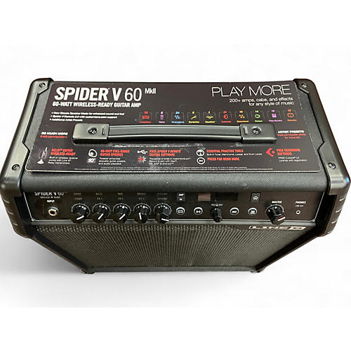 Used Line 6 Spider V 60 1x10 Guitar Combo Amp - musicians--Friend