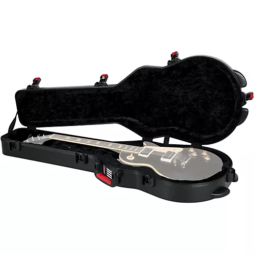 Gator TSA ATA Molded Gibson Les Paul Guitar Case Black Black - musicians--Friend
