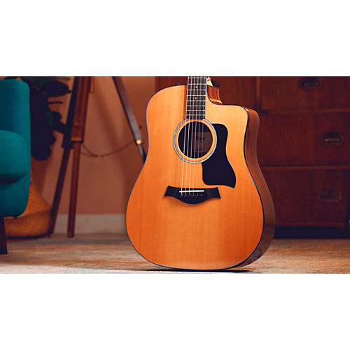 Taylor 210ce Plus Dreadnought Acoustic-Electric Guitar Natural - musicians--Friend