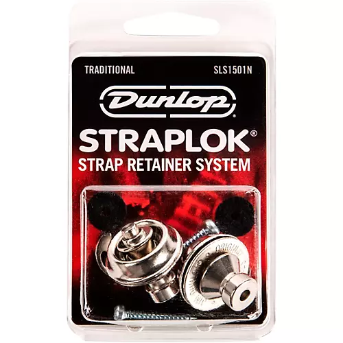 Dunlop Straplok Traditional Strap Retainer System Nickel - musicians--Friend