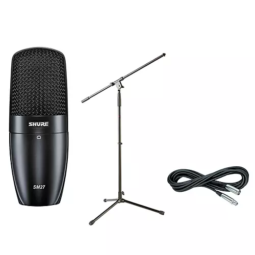 Shure SM27 SC Condenser Mic with Cable and Stand - musicians--Friend