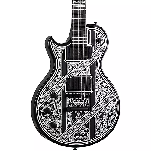 Schecter Guitar Research Solo-II Przym Palladium Left Handed Electric Guitar Gloss Black - musicians--Friend