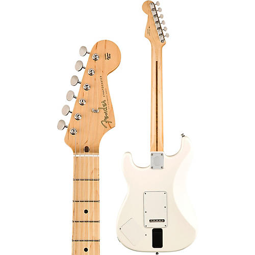 Fender EOB Stratocaster Electric Guitar Olympic White - musicians--Friend